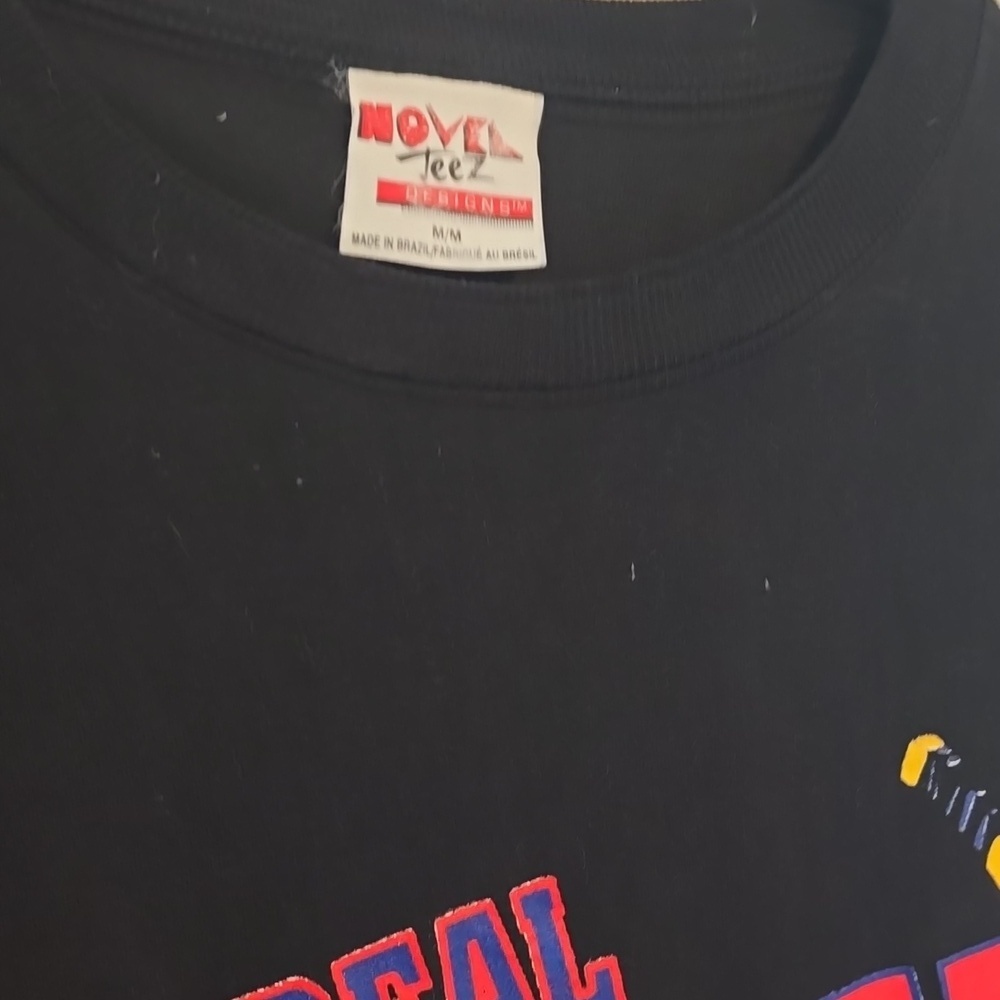 Vintage 1993 Taz Looney Tunes Montreal Canadians Habs Black Graphic T-Shirt - Picture 2 of 6